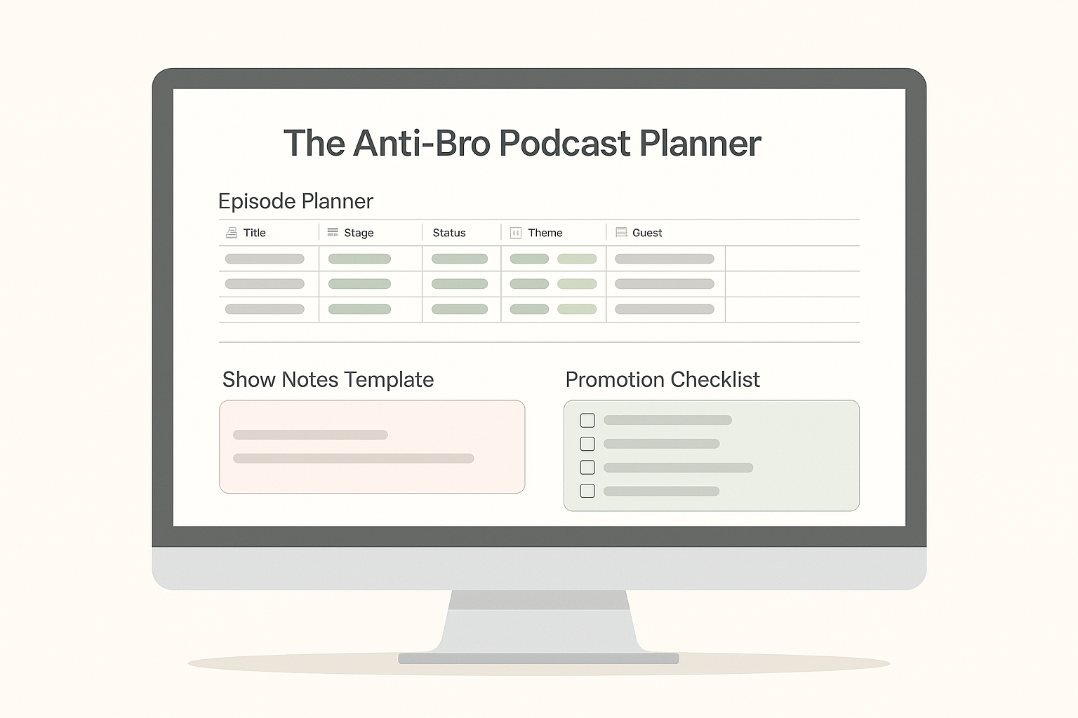 Notion dashboard preview